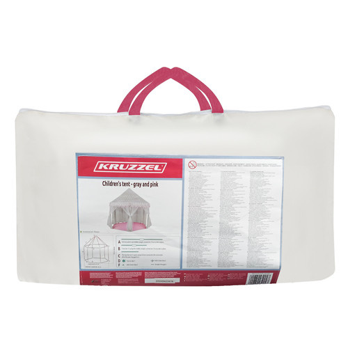 Namiot dla dzieci szaro - różowy Kruzzel 23476 - obrazek 4