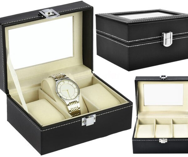 Organizer na zegarki 3 przegródki