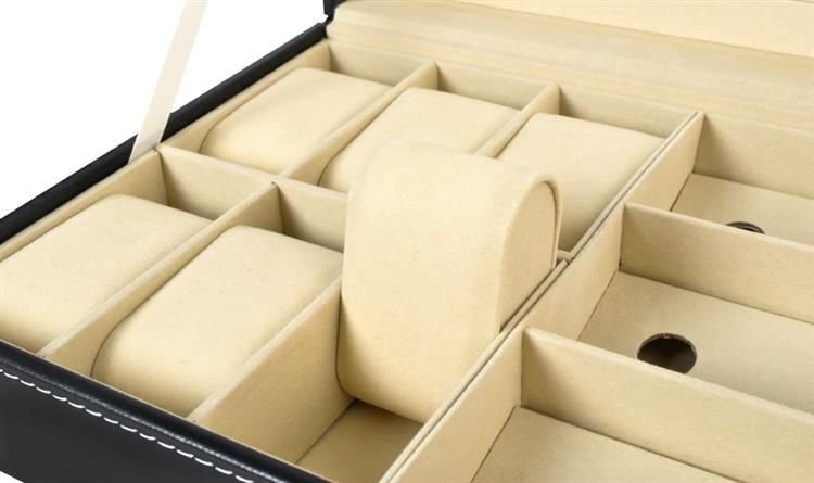 Organizer na zegarki i okulary czarny - obrazek 7