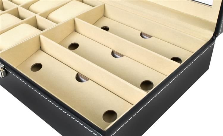Organizer na zegarki i okulary czarny - obrazek 8