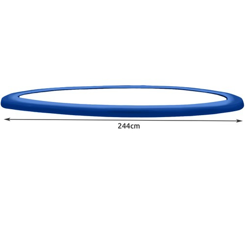 Osłona sprężyn do trampoliny 244cm - niebieska - obrazek 6