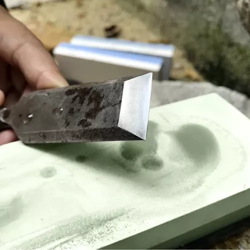 Ostrzałka do Noży Kuchennych Dłut Kamień Wodny Osełka do Ostrzenia + Pasek RUHHY 23763 - obrazek 10