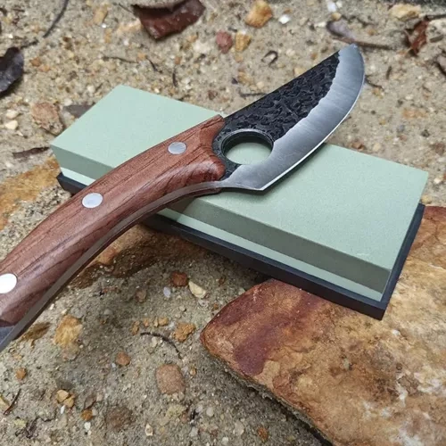 Ostrzałka do Noży Kuchennych Dłut Kamień Wodny Osełka do Ostrzenia + Pasek RUHHY 23763 - obrazek 9