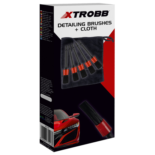 Pędzle detailingowe + ściereczka Xtrobb 21449 - obrazek 2
