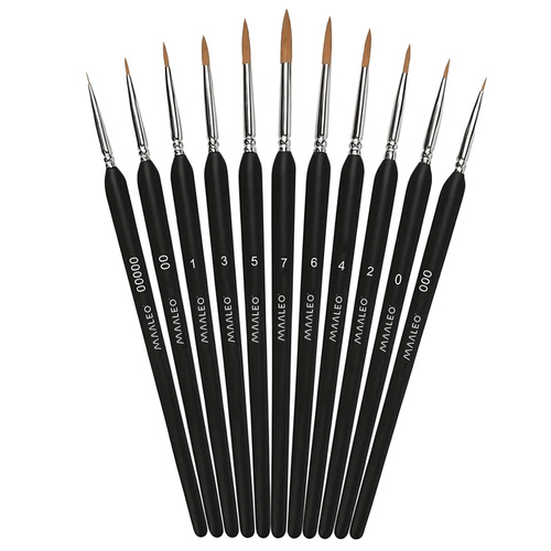 Pędzle do malowania 11szt.z podstawką Maaleo 26118 - obrazek 5
