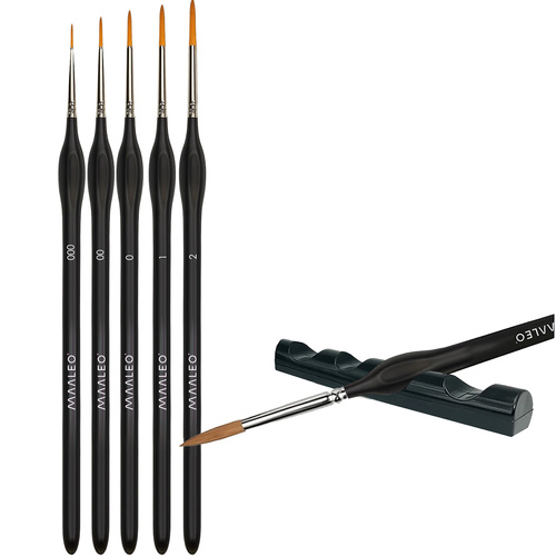 Pędzle do malowania 5 szt.z podstawką Maaleo 26119 - obrazek 6