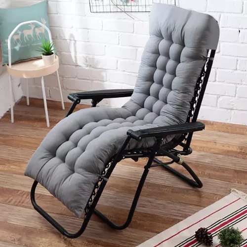 Poduszka pikowana na leżak ogrodowy szara 23490 - obrazek 11