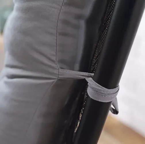 Poduszka pikowana na leżak ogrodowy szara 23490 - obrazek 7