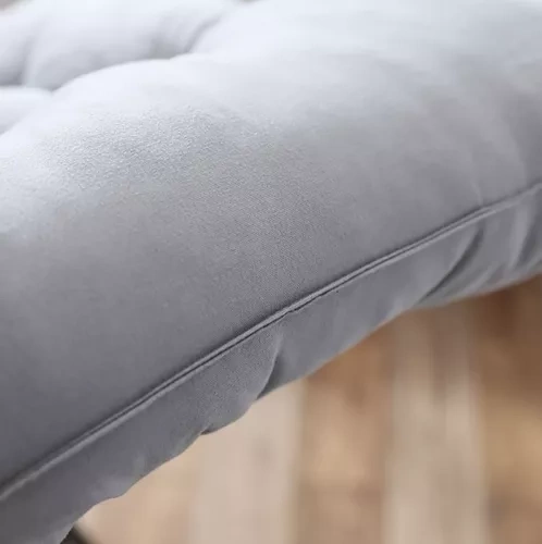 Poduszka pikowana na leżak ogrodowy szara 23490 - obrazek 9