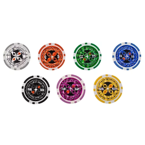 Poker - zestaw 500 żetonów w walizce HQ 23529 - obrazek 7