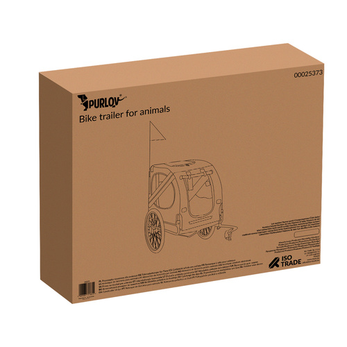 Przyczepka rowerowa dla zwierząt Purlov 25373 - obrazek 2