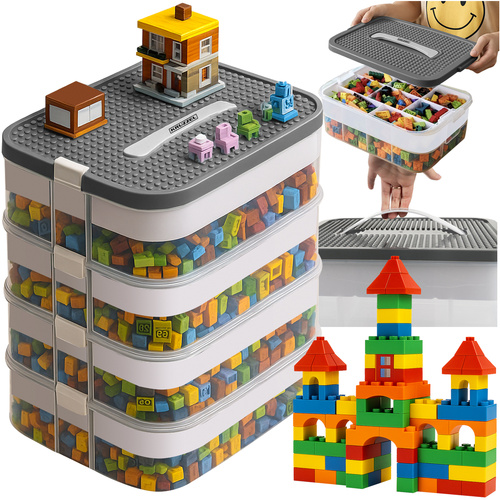 Pudełko na klocki- 4 poziomy Kruzzel 25758