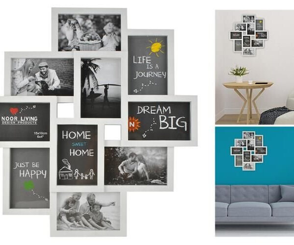 Ramka na 10 zdjęć - biała