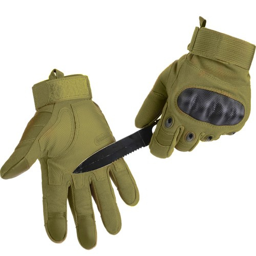 Rękawiczki taktyczne L- khaki Trizand 21771 - obrazek 3