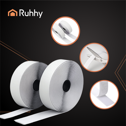 Rzep samoprzylepny biały 5m x 2,5cm Ruhhy 25999 - obrazek 13