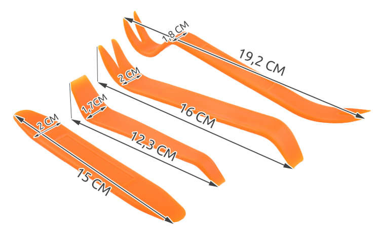 Ściągacze tapicerki - zestaw 4 szt. - obrazek 3