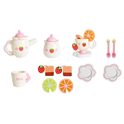 Serwis do herbaty drewniany Kruzzel 21950 - obrazek 4