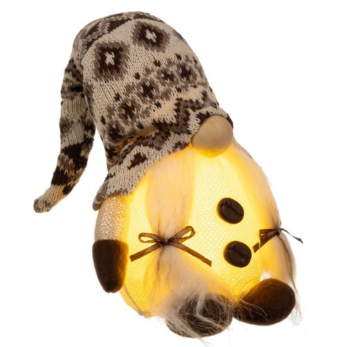 Skrzat stojący szary- świecący LED 23754 - obrazek 9