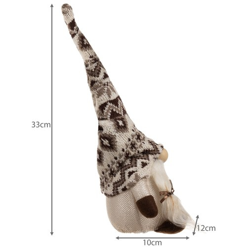 Skrzat stojący szary- świecący LED 23754 - obrazek 3