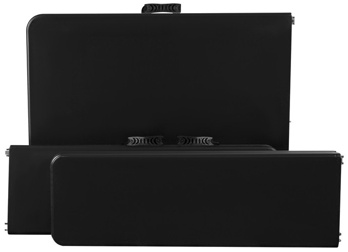 Stół ogrodowy składany 180cm + 2 ławki- czarny - obrazek 7