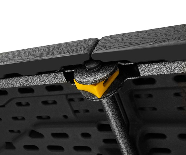 Stół ogrodowy składany czarny 180cm - obrazek 7