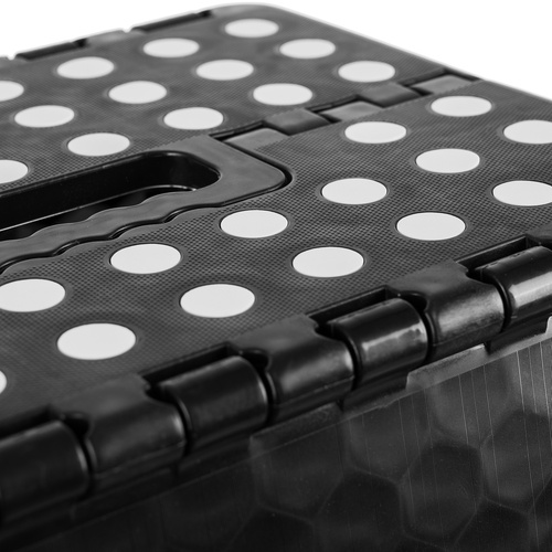 Stołek składany czarno-biały 39cm - obrazek 7