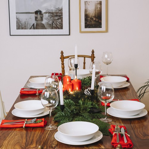 Stroik Świąteczny Wianek na Drzwi Dekoracyjny Ozdobny Ozdoba 60cm Gęsty XXL - obrazek 9