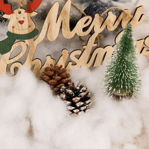 Sztuczny Śnieg Sypki Ozdobny Dekoracyjny Puch do Dekoracji na Święta 1 kg - obrazek 12