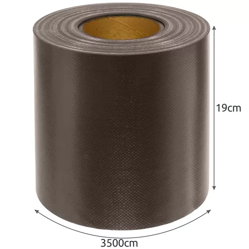 Taśma ogrodzeniowa 19cmx35m 630g/m2 brązowa 23707 - obrazek 15