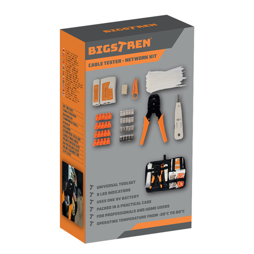 Tester kabli - zestaw sieciowy Bigstren 25834 - obrazek 2