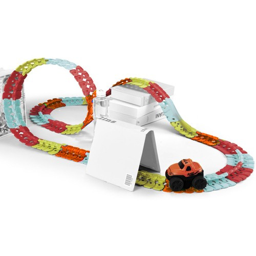 Tor wyścigowy- 193 elementy + autko 22461 - obrazek 5