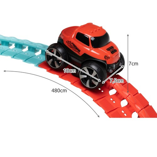Tor wyścigowy- 193 elementy + autko 22461 - obrazek 4