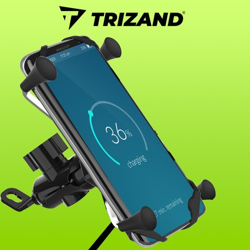 Uchwyt na telefon do motocykla z ładowarką - obrazek 2