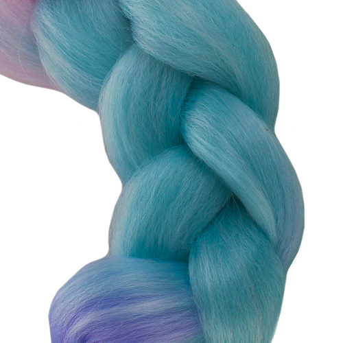 Włosy syntetyczne warkoczyki ombre róż/ni/f W10341 - obrazek 6