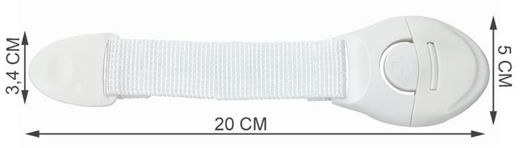 Zabezpieczenie - blokada do szafek 10szt. biały - obrazek 3