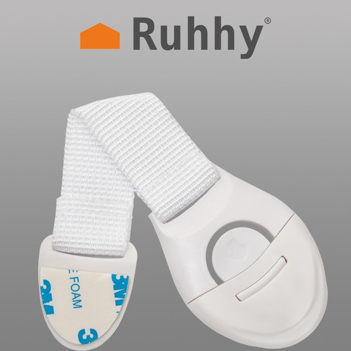 Zabezpieczenie - blokada do szafek 10szt. biały - obrazek 2