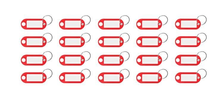 Zestaw brelok/identyfikatory do kluczy 100 szt - obrazek 9