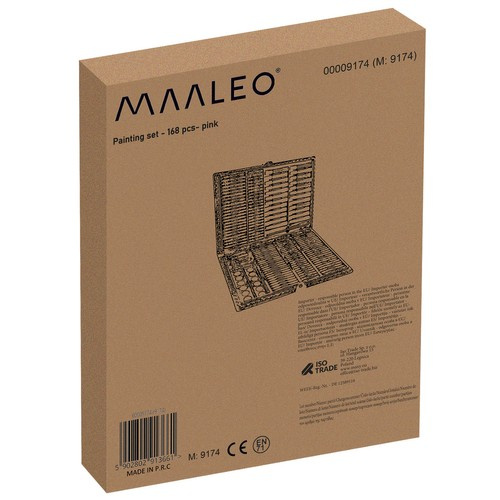Zestaw do malowania w walizce 168 szt różowy - obrazek 13