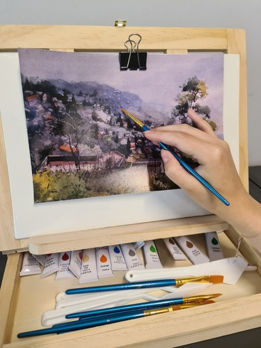 Zestaw do malowania w walizce 46szt. Maaleo 19177 - obrazek 6