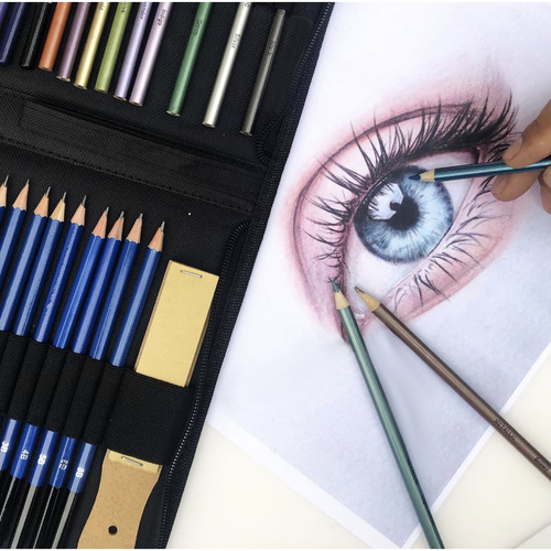 Zestaw do szkicowania 74szt. Maaleo 19178 - obrazek 9