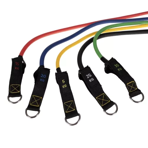 Zestaw gum do ćwiczeń + akcesoria Trizand 22716 - obrazek 8