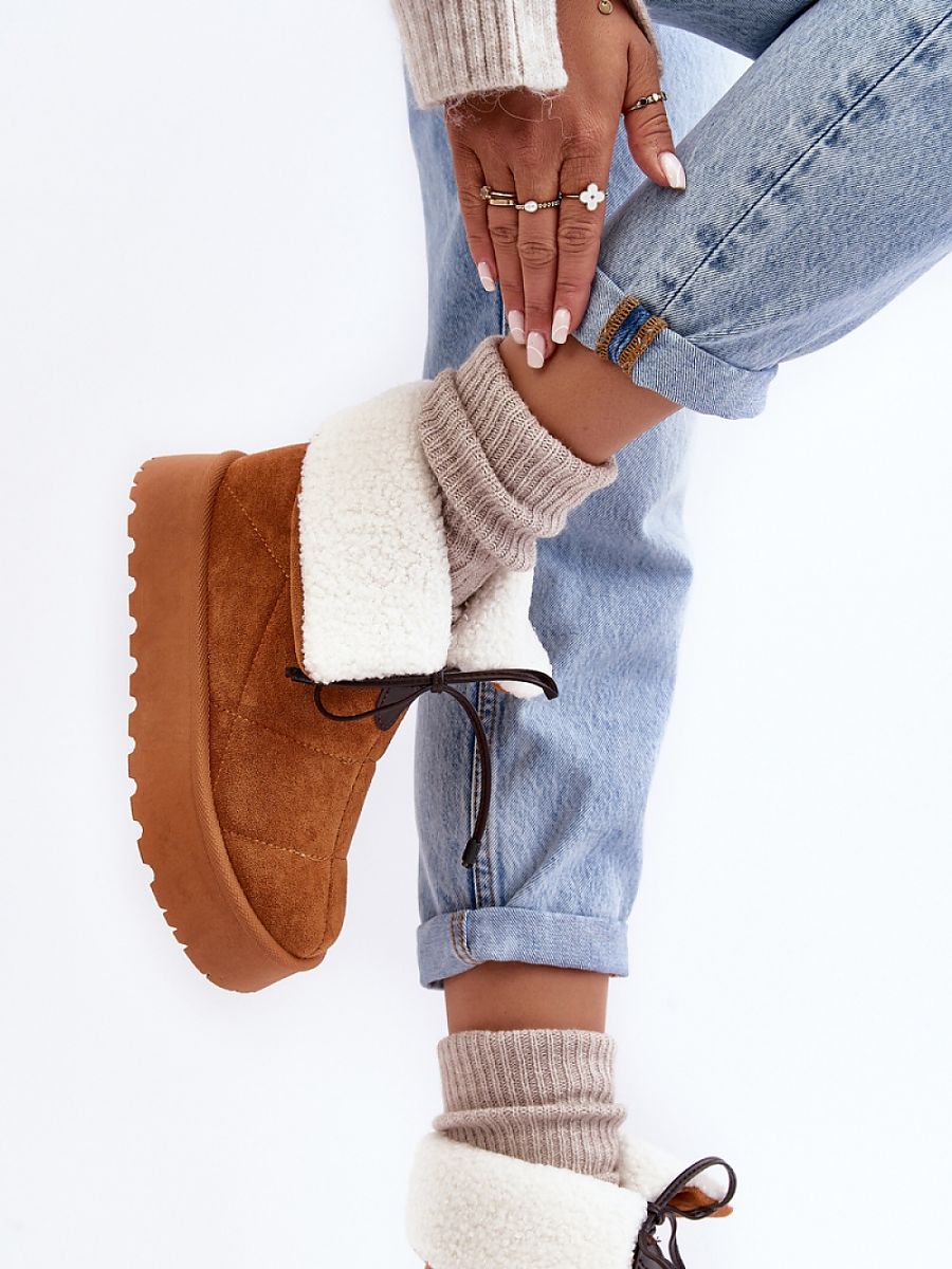 Śniegowce Model Olimuka VL212P Camel - Step in style - obrazek 2