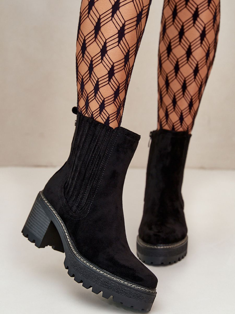 Botki Model Nevitas KE218 Black - Step in style - obrazek 2