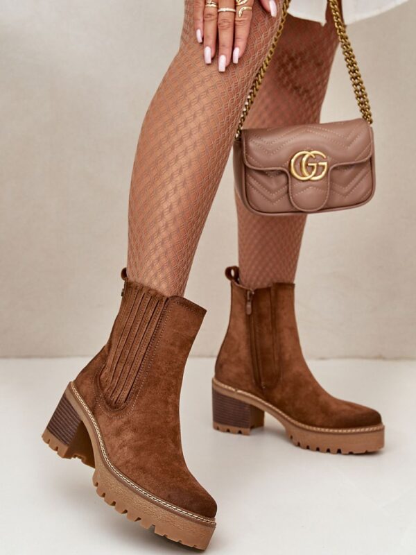 Botki Model Nevitas KE218 Dark Brown - Step in style