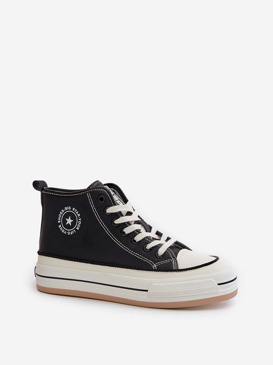 Trampki Model Big Star OO274062 Black - Step in style - obrazek 2