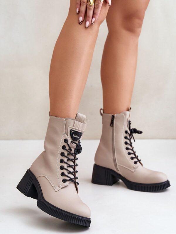 Botki Model Vinceza 66671 Beige - Step in style