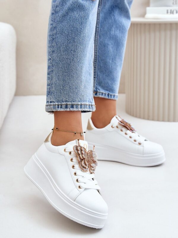 Buty Sportowe Model Naritevia YY-23 White/Gold - Step in style