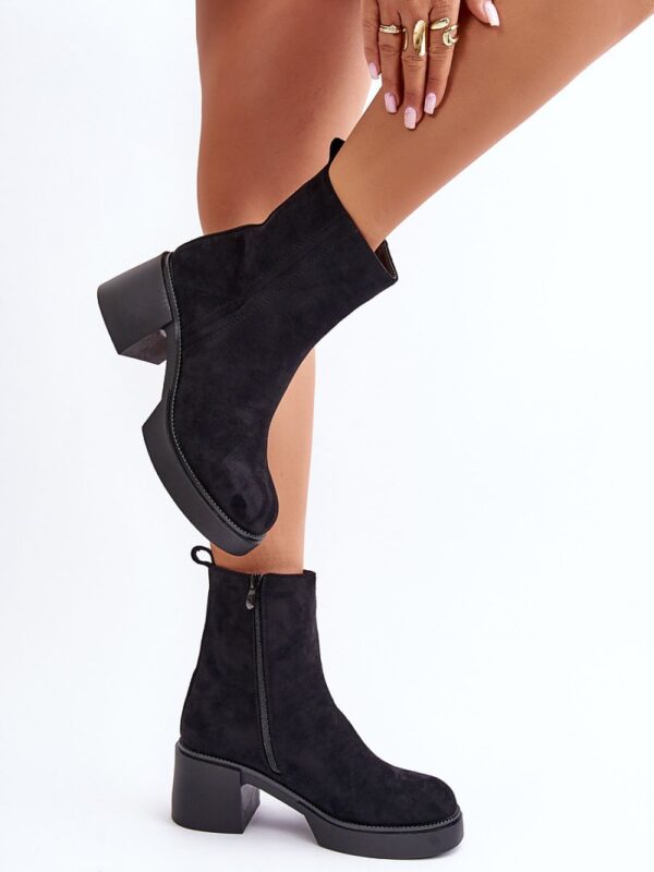 Botki Model Meriluna YK39P Black - Step in style