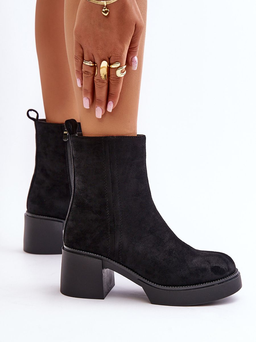 Botki Model Meriluna YK39P Black - Step in style - obrazek 3