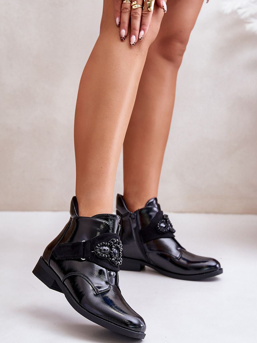 Botki Model S.Barski HY42-021 Black - Step in style